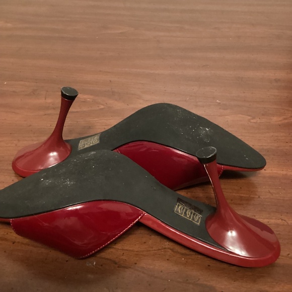 JEFFREY CAMPBELL KITTY HEEL SLIP ON SANDALS - Picture 11 of 13